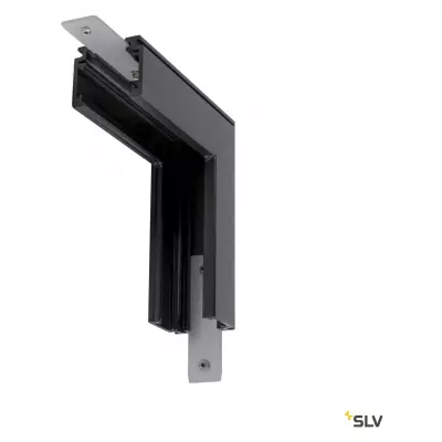 48V TRACK, Connecteur 90� m�canique, pour rail en saillie standard, st�r�o, noir (1006579)