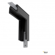 48V TRACK, Connecteur 90° mécanique, pour rail en saillie standard, stéréo, noir (1006579)