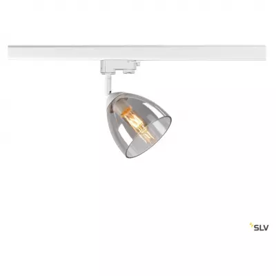 PARA CONE GL, spot rail 3 allumages int�rieur, verre fum�, blanc, GU10, 25W max (1006158)
