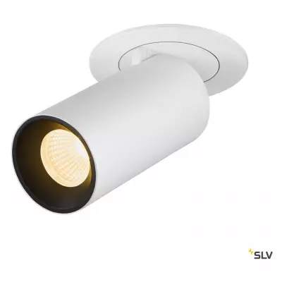 NUMINOS PROJECTOR S, Plafonnier encastr�, 3000 K, 55�, cylindrique, blanc/noir (1006954)