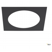 NUMINOS®, bague de réduction carrée, longueur 24 cm, Ø intérieur 18 cm, noir (1006153)