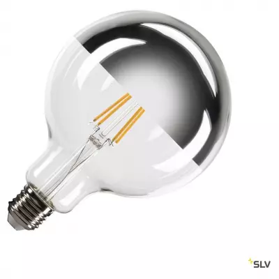 Source LED G125, E27, chrome, 7,5W, 2700K, t�te miroir, variable (1005306)