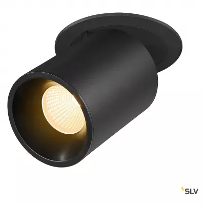 NUMINOS PROJECTOR L, Plafonnier encastr�, 3000 K, 40�, cylindrique, noir (1007050)