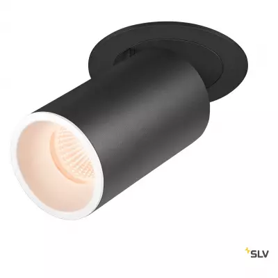 NUMINOS PROJECTOR M, Plafonnier encastr�, 2700 K, 55�, cylindrique, noir/blanc (1006982)