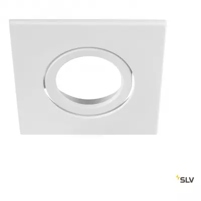 UNIVERSAL DOWNLIGHT, collerette pour downlight IP20, orientable, carr�, blanc (1007185)