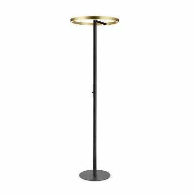 ONE STRAIGHT, lampadaire, int�rieur,  noir/laiton, 22 W max, 240V, 2700/3000K, (1006353)