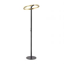 ONE STRAIGHT, lampadaire, intérieur,  noir/laiton, 22 W max, 240V, 2700/3000K, (1006353)