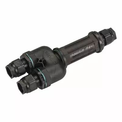 Bo�tier de connexion, 5 p�les, Dali, noir, IP 68 (1006453)