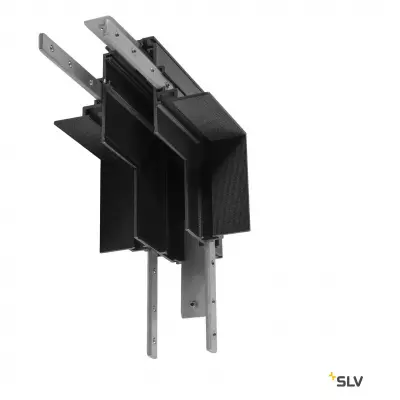 48V TRACK, Connecteur 90� m�canique, pour rail encastr� profond, st�r�o, noir (1006591)