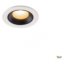 NUMINOS® XS, encastré de plafond int, 40°, blanc/noir, LED, 7W, 2700K, IP20/IP44 (1005511)