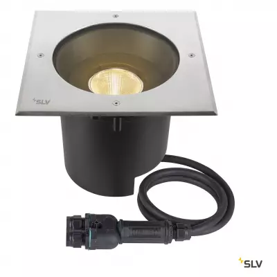 DASAR 2.0 XL encastr� de sol carr� 24� 3000K alimentation DALI acier inoxydable (1007242)