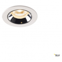 NUMINOS® XS, encastré plafond int, 55°, blanc/chrome, LED, 7W, 2700K, IP20/IP44 (1005516)