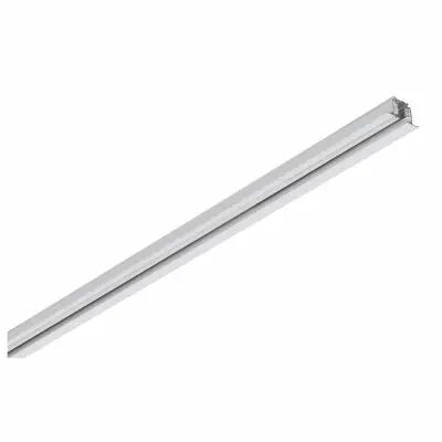 S-TRACK, rail 2m pour syst�me rail encastr� 3 allumages 230V, int�rieur, blanc (1006514)