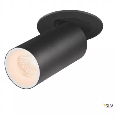 NUMINOS PROJECTOR S, Plafonnier encastr�, 2700 K, 20�, cylindrique, noir/blanc (1006922)