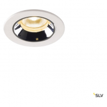 NUMINOS® XS, encastré plafond int, 20°, blanc/chrome, LED, 7W, 3000K, IP20/IP44 (1005528)