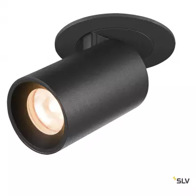 NUMINOS PROJECTOR XS, Plafonnier encastr�, 2700 K, 40�, cylindrique, noir (1006870)