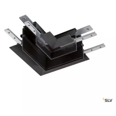48V TRACK, Connecteur 90�, pour rail encastr� profond, gauche, noir (1006587)