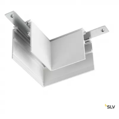 48V TRACK, Connecteur 90� m�canique, pour rail en saillie profond, droite, blanc (1006584)