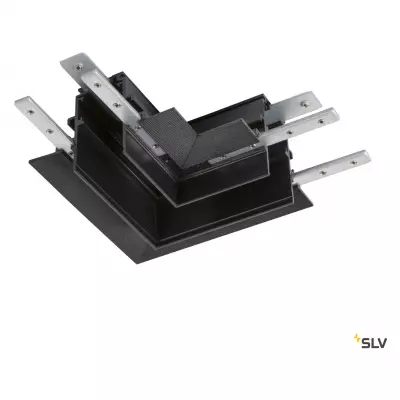 48V TRACK, Connecteur 90� m�canique, pour rail encastr� profond, droite, noir (1006589)