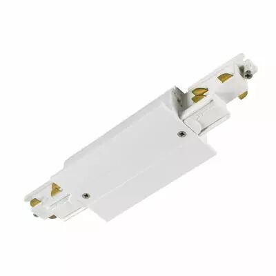 S-TRACK, connecteur longitudinal pour syst�me rail encastr� 3 all., blanc (1006538)