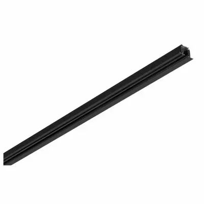 S-TRACK, rail 3m pour syst�me rail encastr� 3 allumages 230V, int�rieur, noir (1006515)