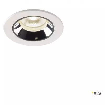 NUMINOS� XS, encastr� plafond int, 55�, blanc/chrome, LED, 7W, 4000K, IP20/IP44 (1005552)