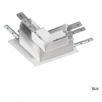 48V TRACK, Connecteur 90° mécanique, pour rail encastré profond, gauche, blanc (1006588)