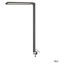 WORKLIGHT, lampe à poser int, noir, LED, 79W, 4000K, avec étau de serrage, UGR19 (1005392)