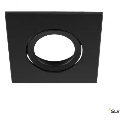 UNIVERSAL DOWNLIGHT, collerette pour downlight IP20, orientable, carr�, noir (1007184)