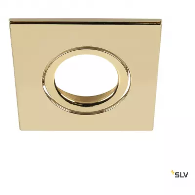 UNIVERSAL DOWNLIGHT, collerette pour downlight IP20, orientable, carr�, or (1007187)