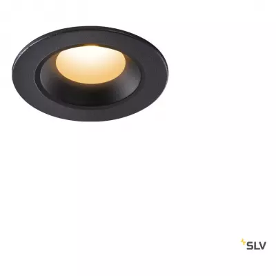 NUMINOS� XS, encastr� de plafond int�rieur, 55�, noir, LED, 7W, 2700K, IP20/IP44 (1005505)