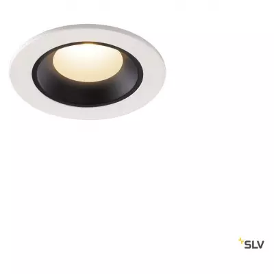 NUMINOS� XS, encastr� de plafond int, 40�, blanc/noir, LED, 7W, 3000K, IP20/IP44 (1005529)
