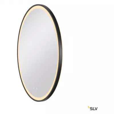 TRUKKO 80, Miroir, 80 cm, chrom�, bord noir (1007202)