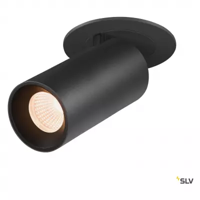 NUMINOS PROJECTOR S, Plafonnier encastr�, 2700 K, 20�, cylindrique, noir (1006921)