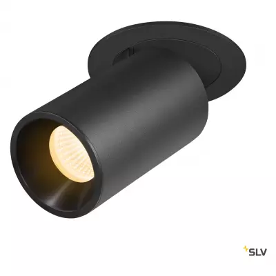 NUMINOS PROJECTOR M, Plafonnier encastr�, 3000 K, 20�, cylindrique, noir (1006993)