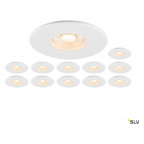 UNIVERSAL DOWNLIGHT Kit 12x 1007095 IP65 38°; 1007097 collerette rond IP65 blanc (1007272)