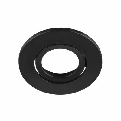UNIVERSAL, encastr� de plafond, int�rieur, collerette orientable, rond, noir (1007091)