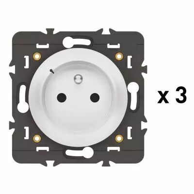Pack 3 prises connect�es C�liane with Netatmo 16A sans plaque blanc (067638A)