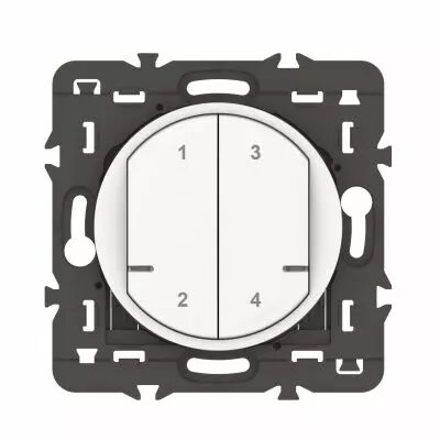 Commande sans fils 4 sc�narios C�liane with Netatmo sans plaque blanc (067755A)