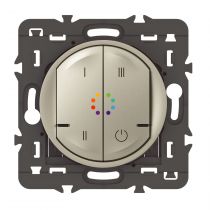 Commande sans fils multicouleurs Céliane with Netatmo - titane sans plaque (067768)
