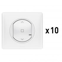Lot de 10 inters connectés pour volet roulant/store Céliane with Netatmo blanc (100064A)