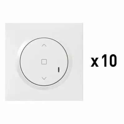 Lot de 10 inters connect�s pour volet roulant/store dooxie with Netatmo blanc (100084A)