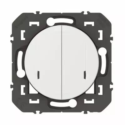 Cde double sans fils pour �clairage/prise dooxie with Netatmo sans plaque blanc (600088A)