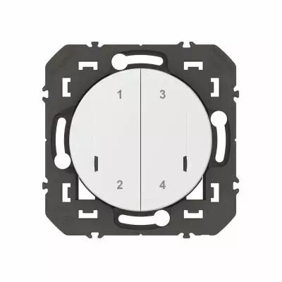 Commande sans fils 4 sc�narios dooxie with Netatmo sans plaque blanc (600091A)