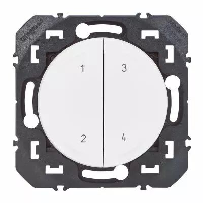 Commande 4 sc�narios sans fil sans pile dooxie with Netatmo - blanc (600091L)