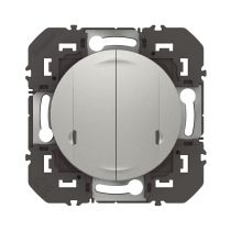 Interrupteur double avec Neutre connecté dooxie with Netatmo sans plaque alu (600182A)