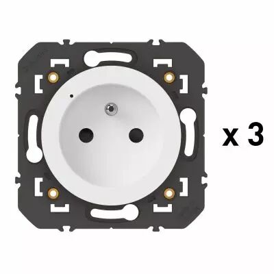 Pack 3 prises connect�es dooxie with Netatmo 16A sans plaque blanc (600698A)