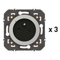 Pack 3 prises connectées dooxie with Netatmo 16A sans plaque alu (600798A)