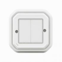 Commande double Self-e pour éclairage et prise Plexo with Netatmo complet blanc (069835L)