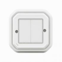 Commande double Self-e pour éclairage et prise Plexo with Netatmo complet blanc (069835L)